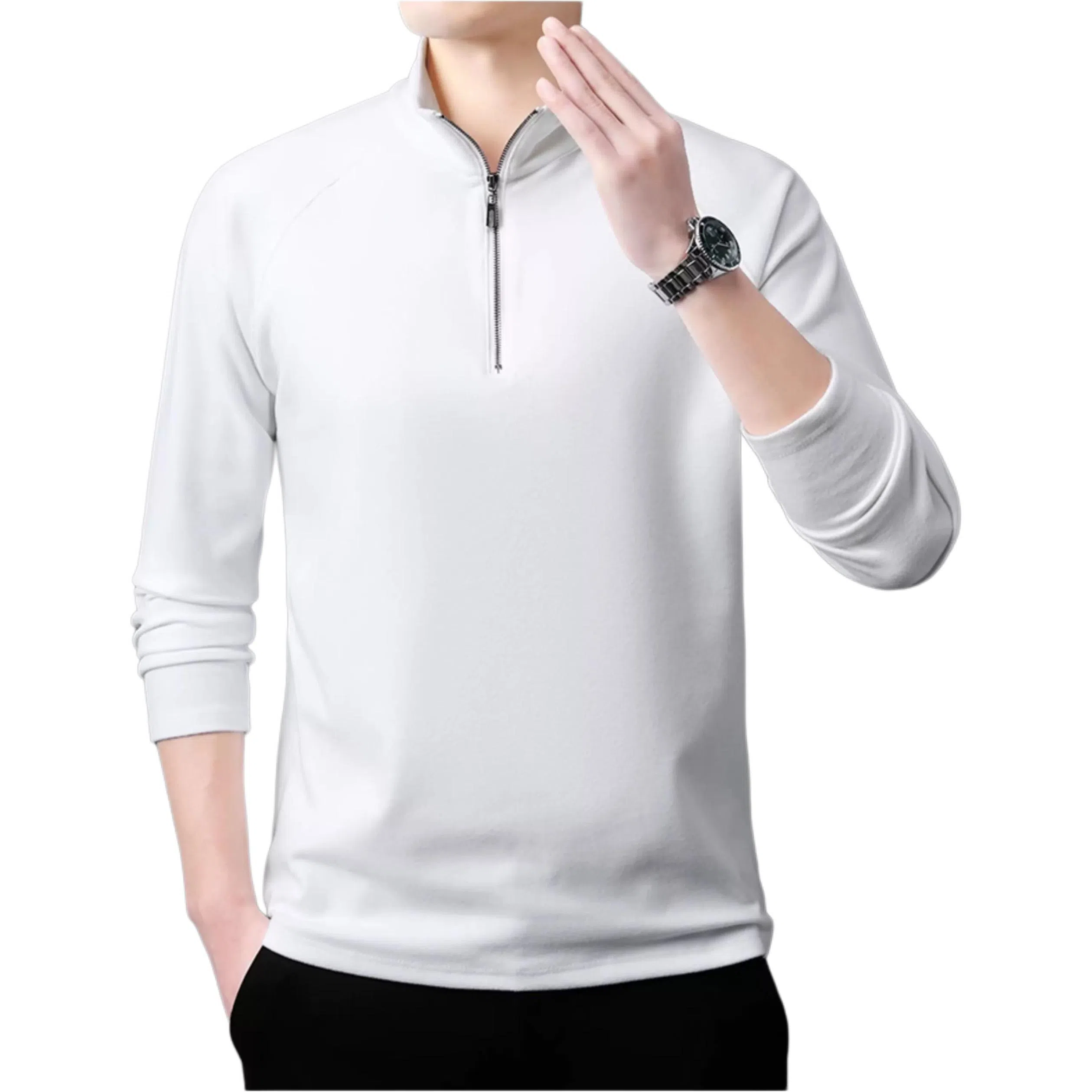 Laoyeche Half-Zip Mock Neck Sweatshirt
