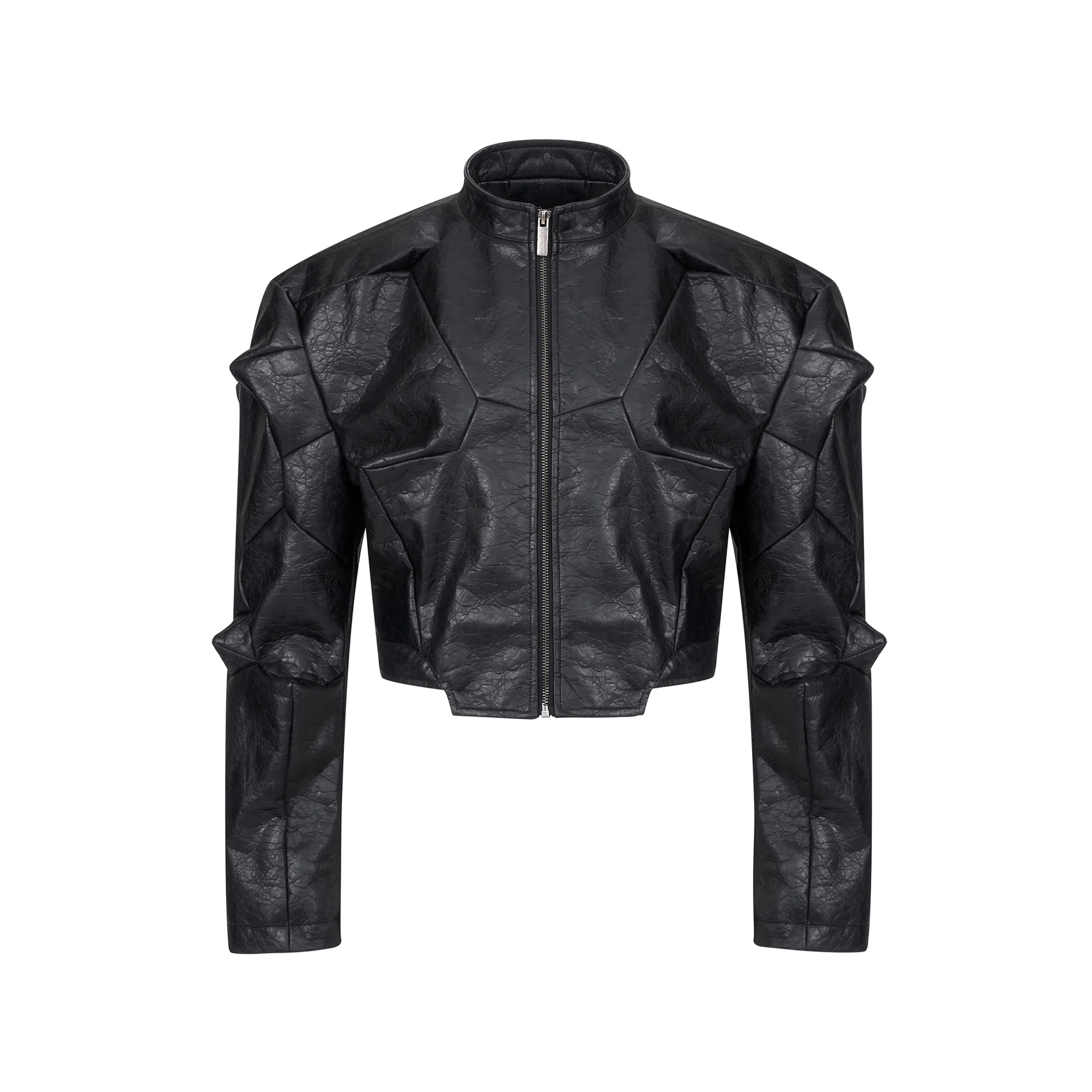 START EXCEED END Dark Alien Deconstructed Leather Jacket
