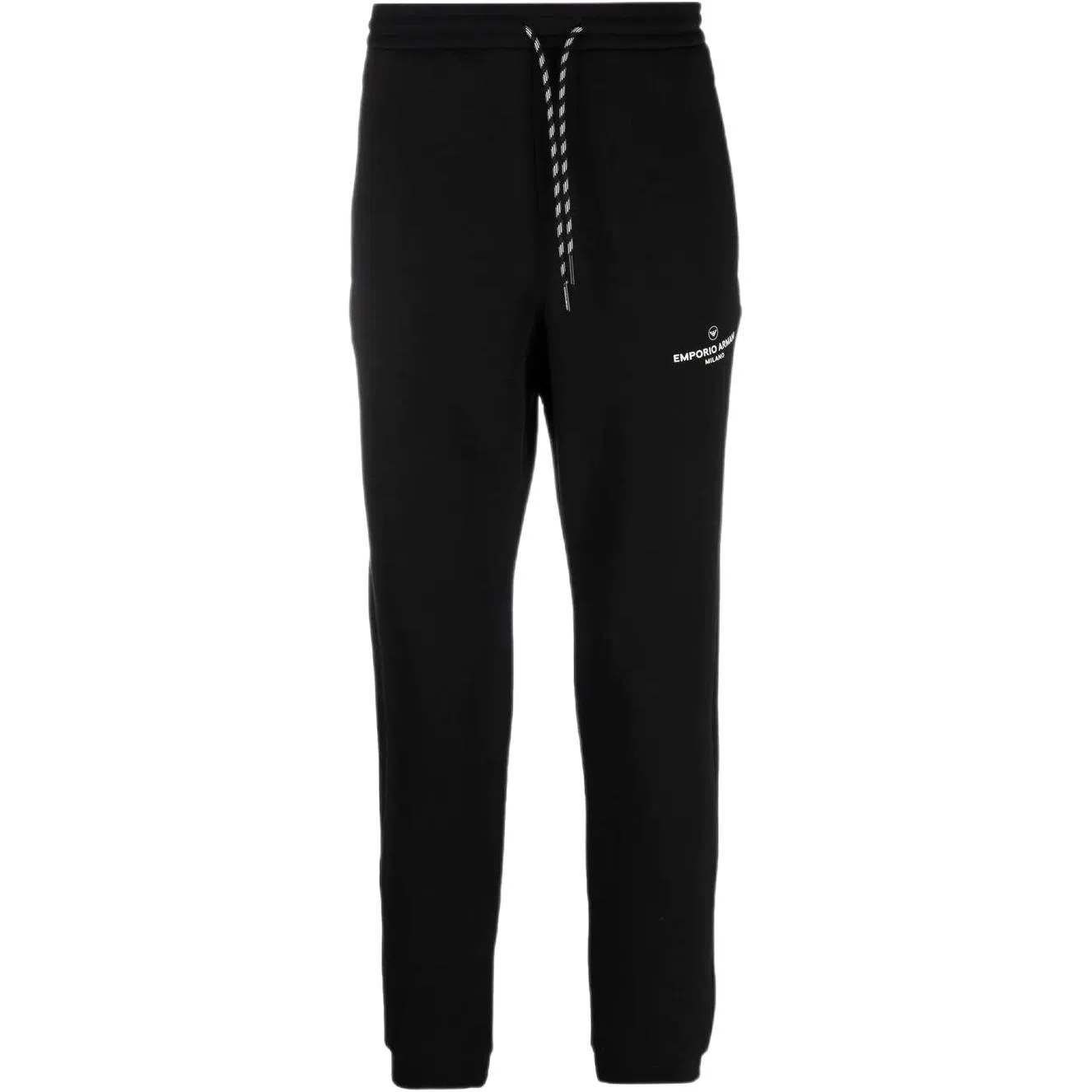 Emporio Armani SS22 Logo Drawstring Sweatpants Black