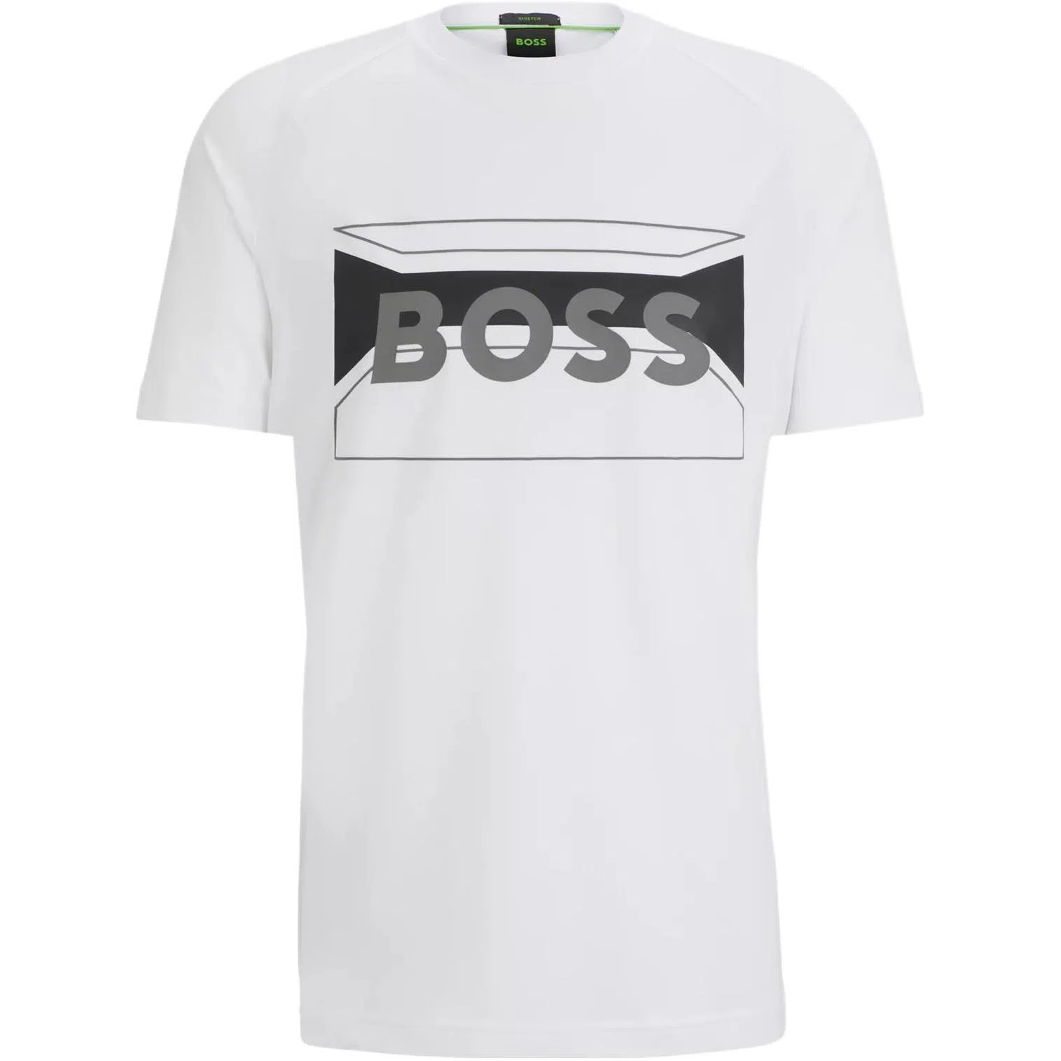 HUGO BOSS Cotton-Blend Regular-Fit T-Shirt With Logo Artwork T