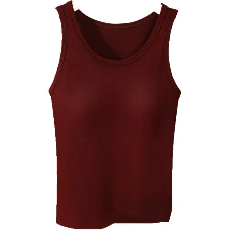 欧迪芬 德绒绵羊毛吊带背心无袖上衣针织打底衫内搭可外穿保暖上装 女款 单件装