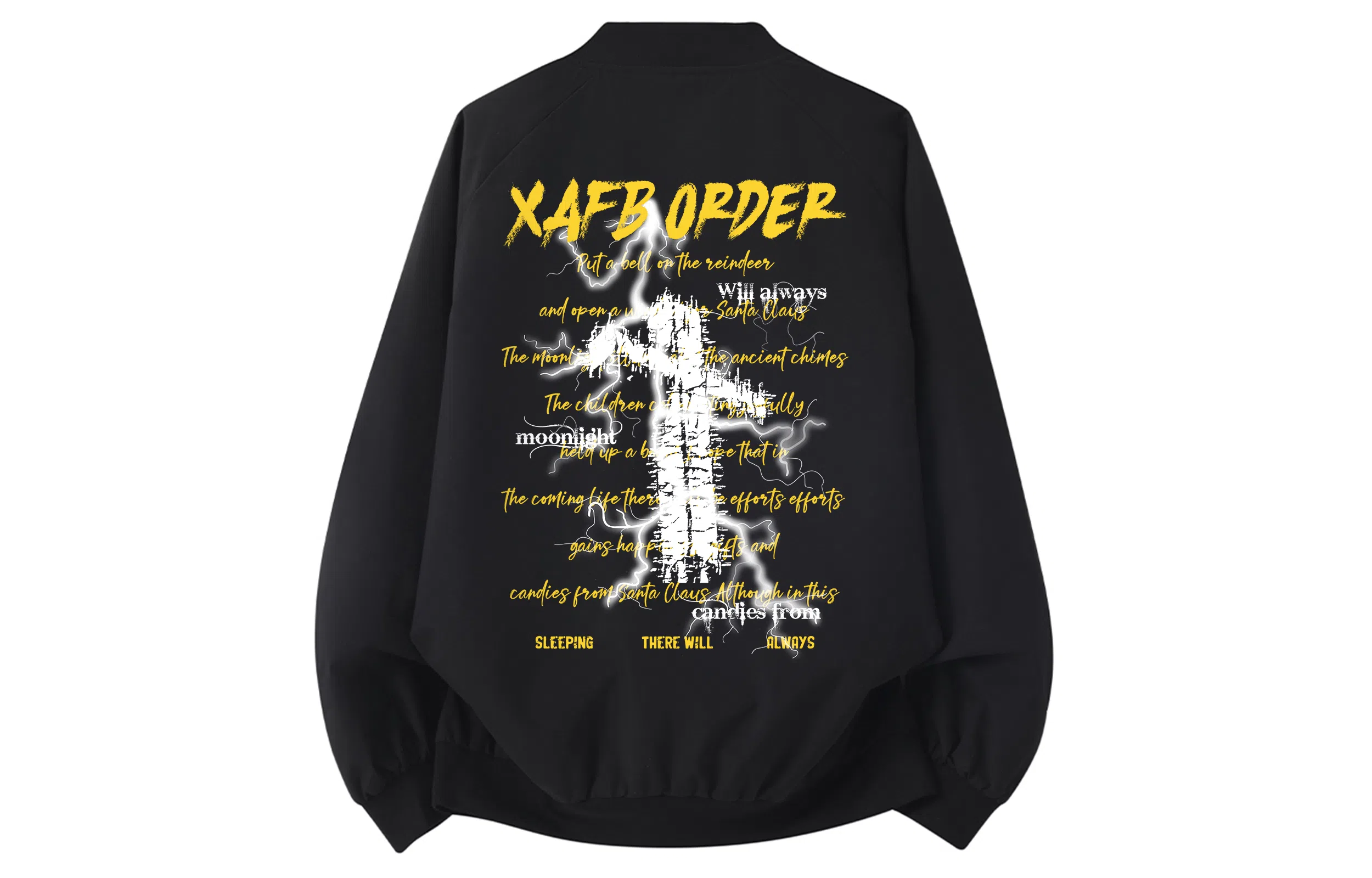 XAFB Basic Letter Print Jacket