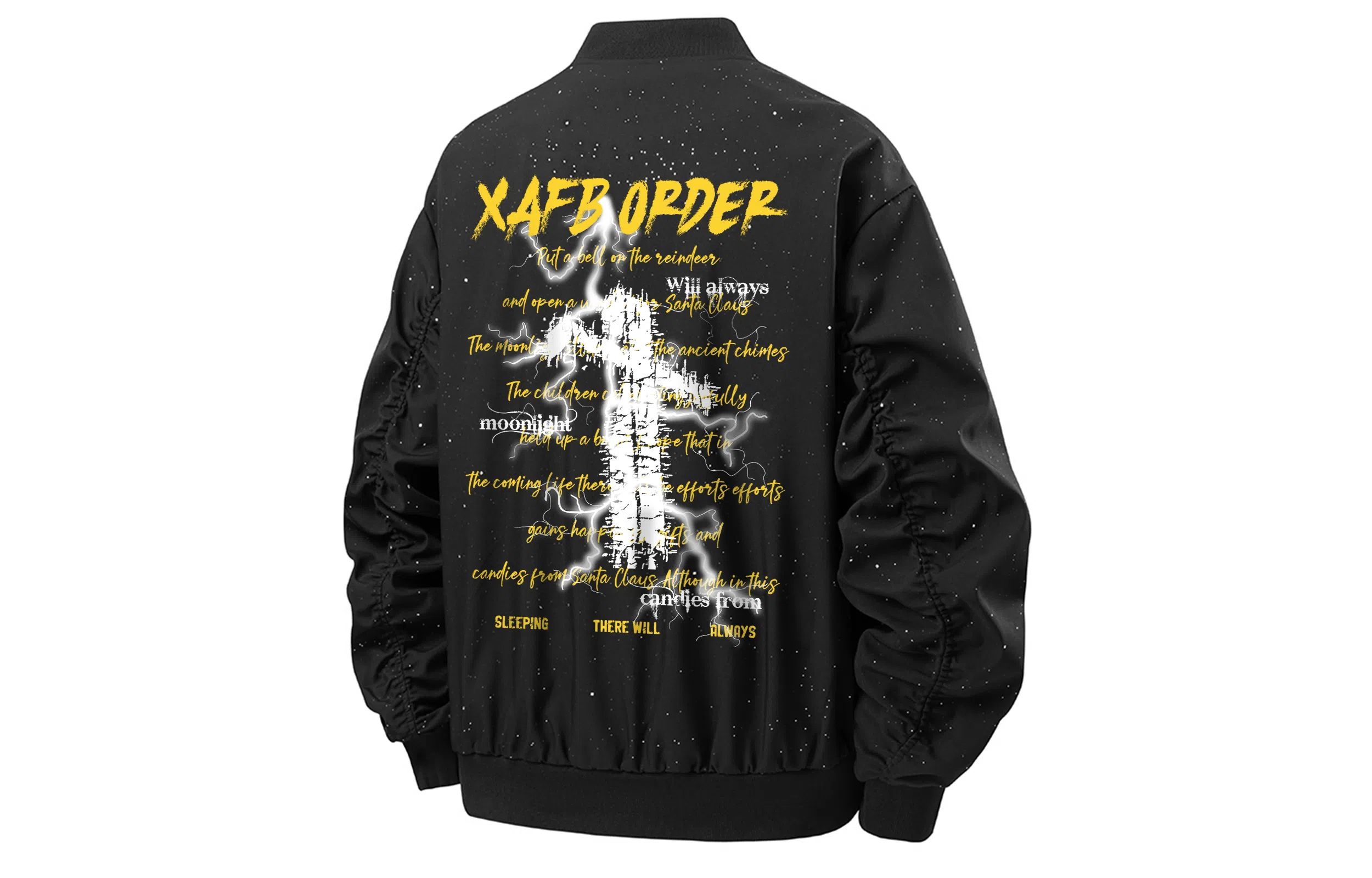 XAFB Basic Letter Print Jacket