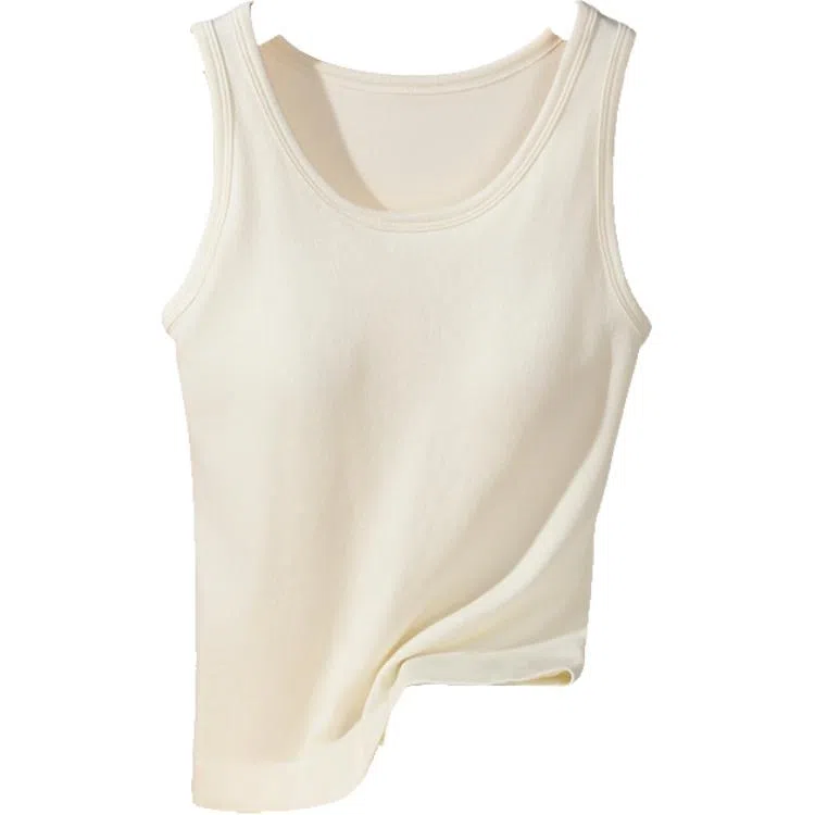 欧迪芬 德绒绵羊毛吊带背心无袖上衣针织打底衫内搭可外穿保暖上装 女款 单件装