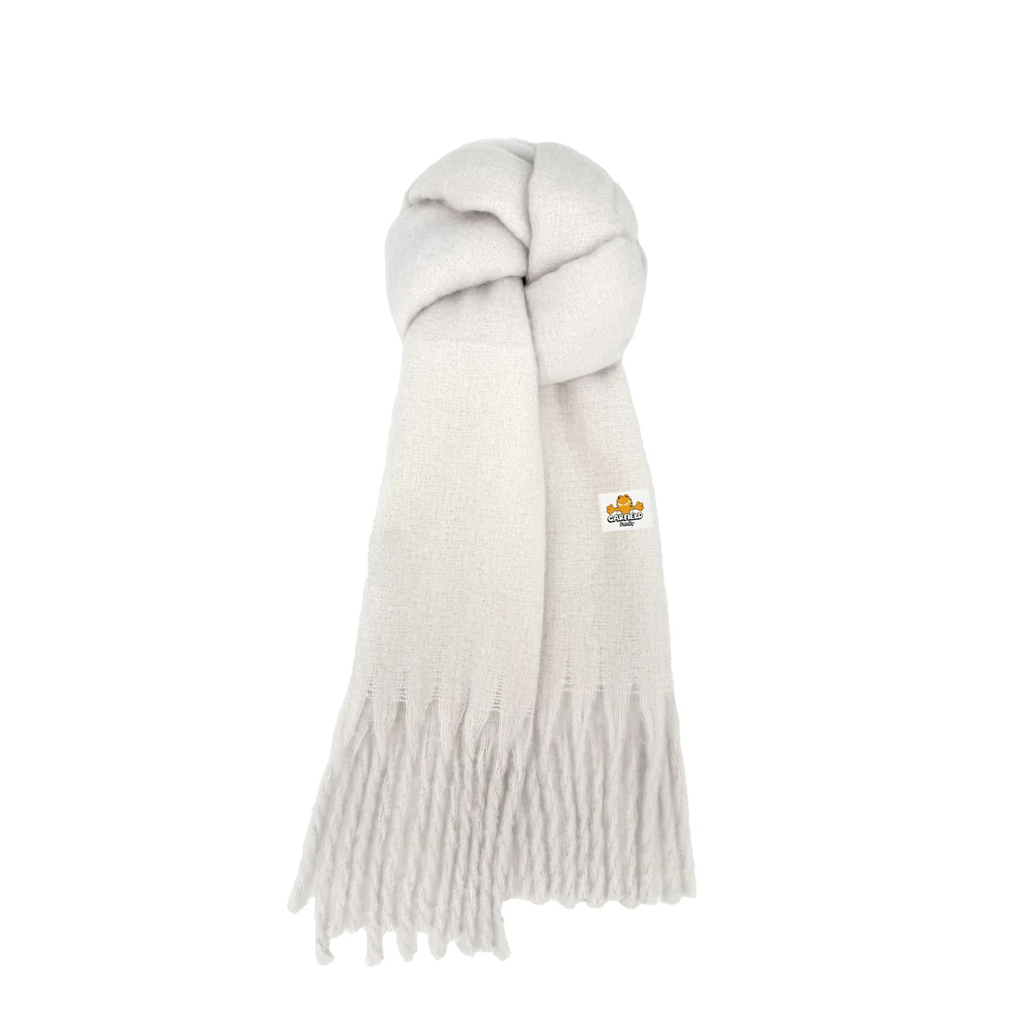 加菲猫家族 秋冬潮流氛围感软糯糯亲肤时尚百搭保暖加厚 绒线围巾 男女同款情侣款