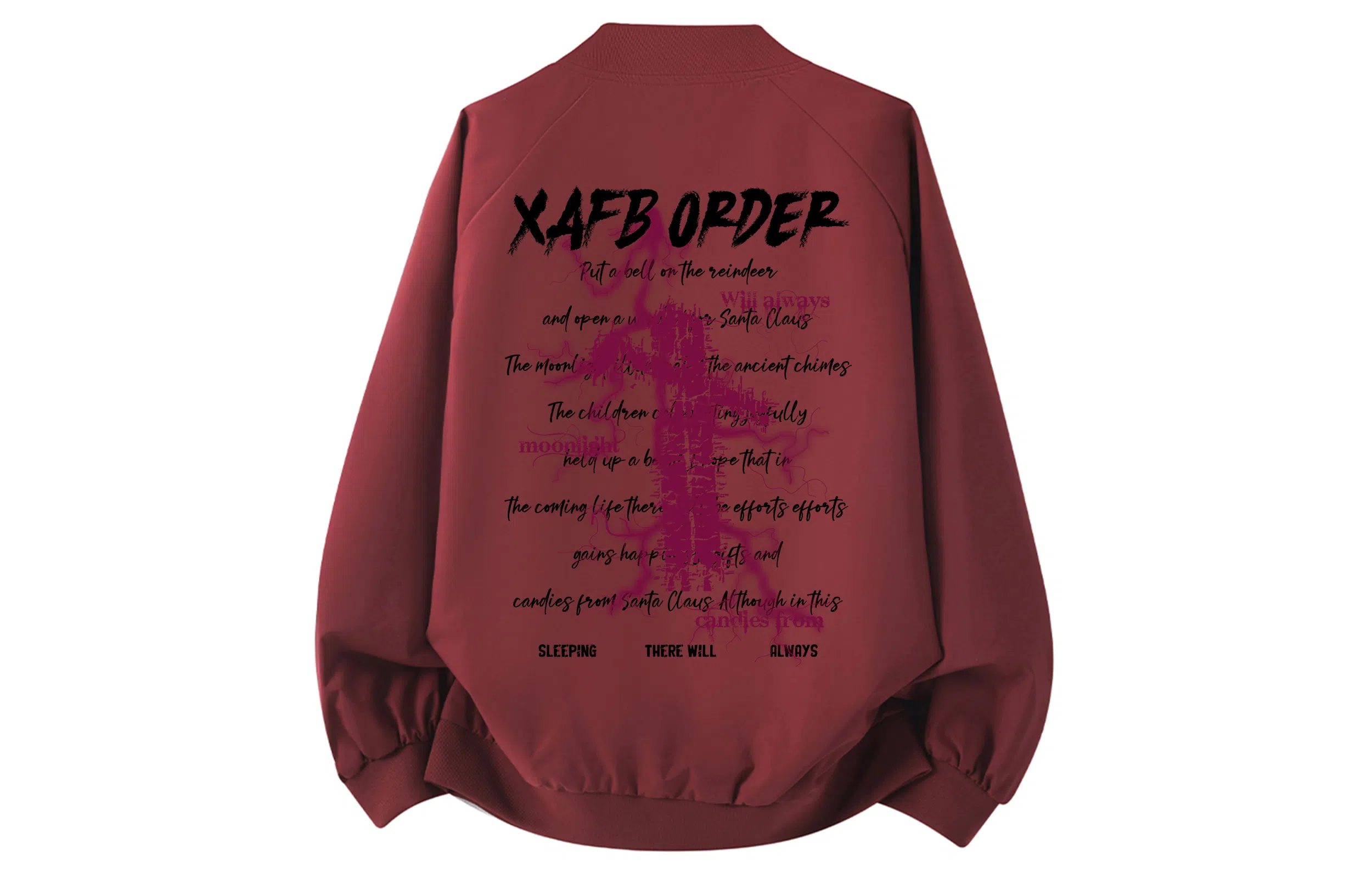 XAFB Basic Letter Print Jacket