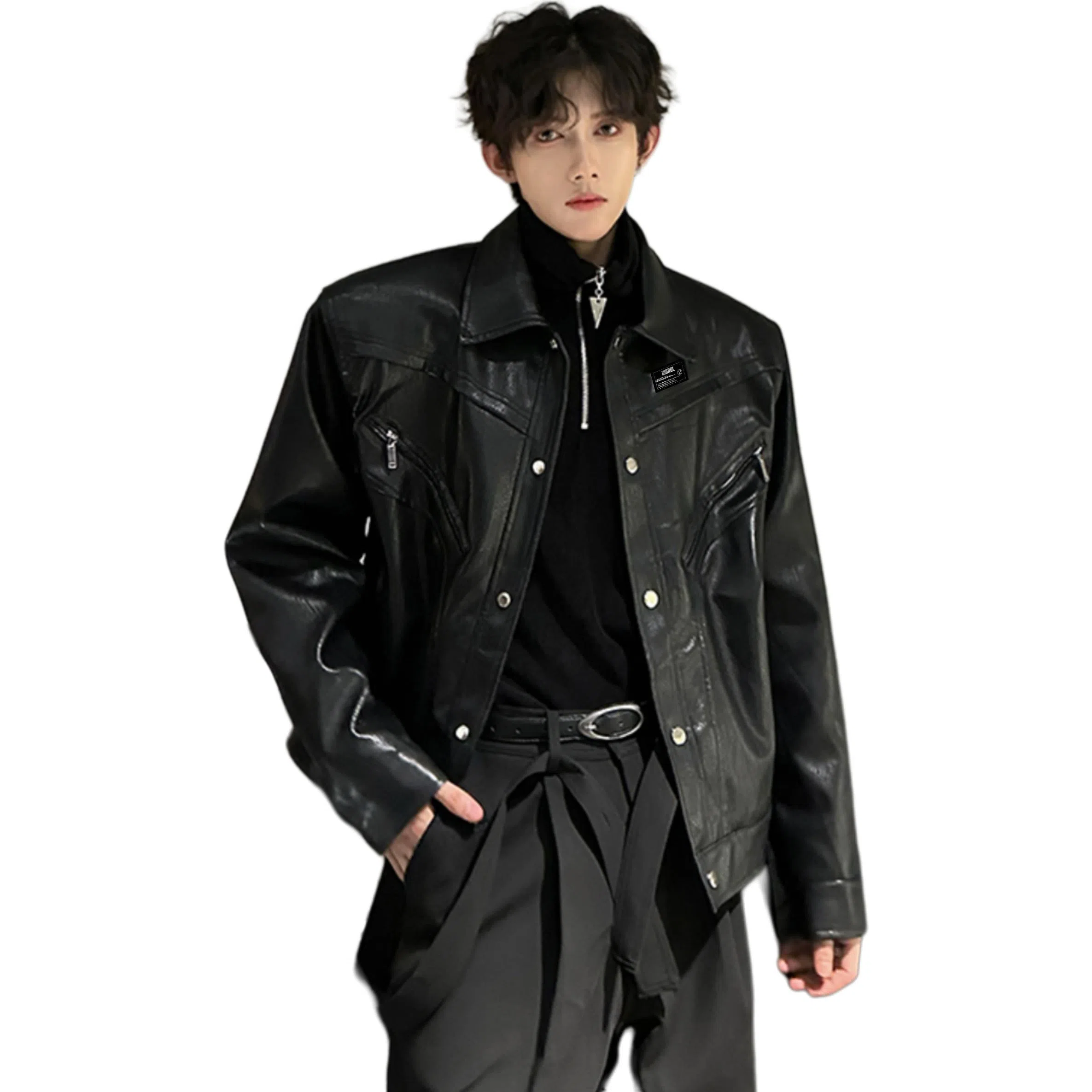 ZIAREL PU Leather Jacket