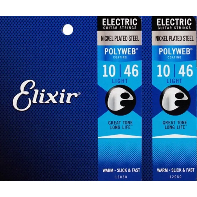 Elixir POLYWEB Standard Electric Guitar Strings Nickel Steel Core