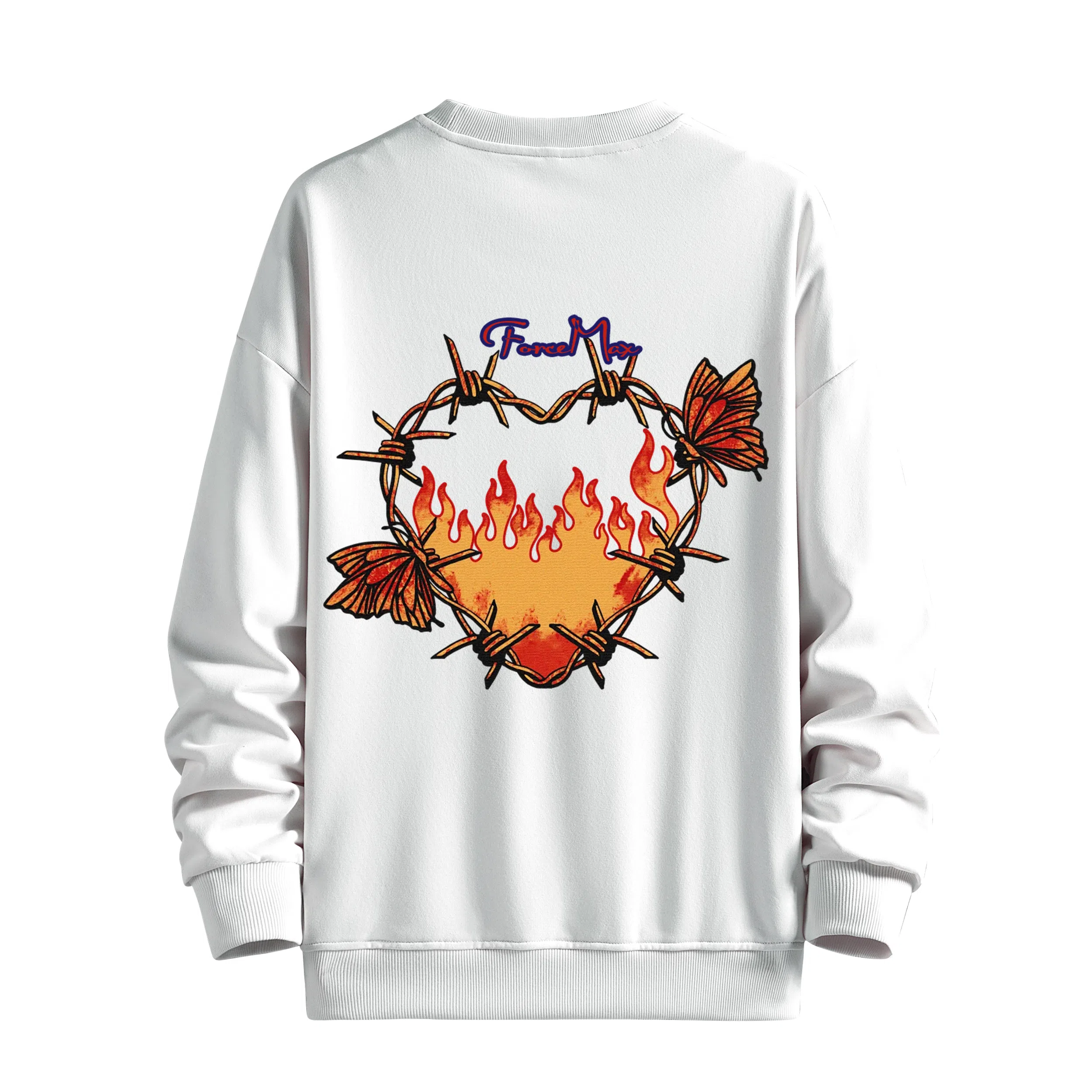 MUSCLETECH High Street Logo Flame Heart Sweatshirt