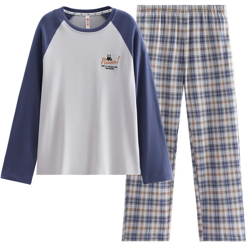 芬腾 长袖休闲家居服长裤睡衣套装 男款