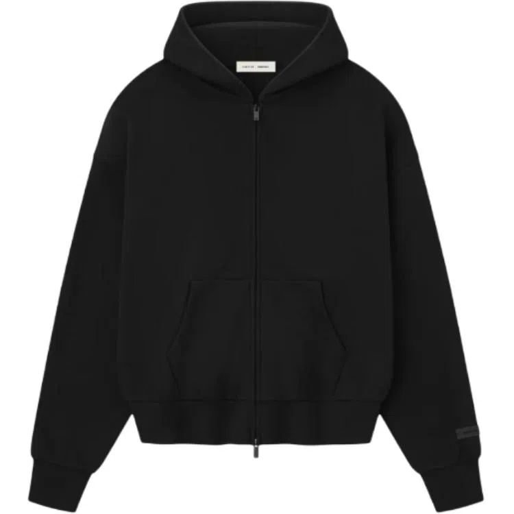 Fear of God Essentials SS25 Classic Fit Hoodie Jet Black