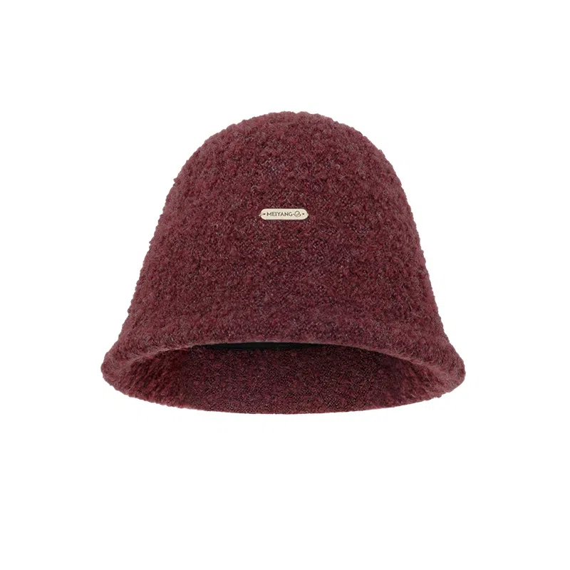 美洋 冬樱桃 聚酯纤维 绒线帽 男女同款情侣款
