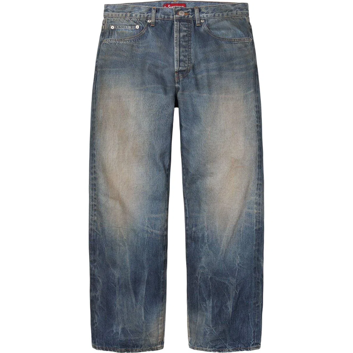 Supreme FW25 Distressed Loose Fit Selvedge Jean