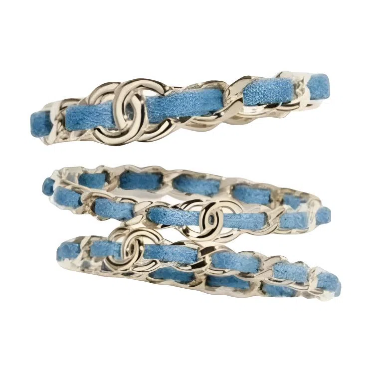 CHANEL 25P Spring Summer Bracelet Blue