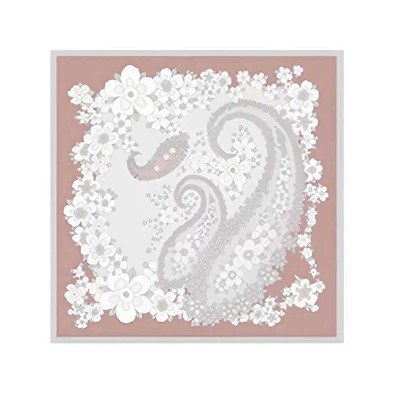 上海故事 绵羊毛双面印花人字纹中方巾礼盒装 桑蚕丝 丝巾 男女同款情侣款