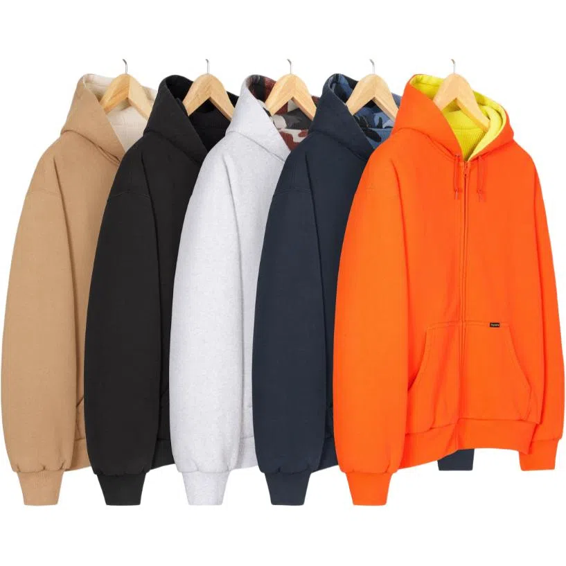 Supreme FW25 Reversible Work Zip Up Hoodie