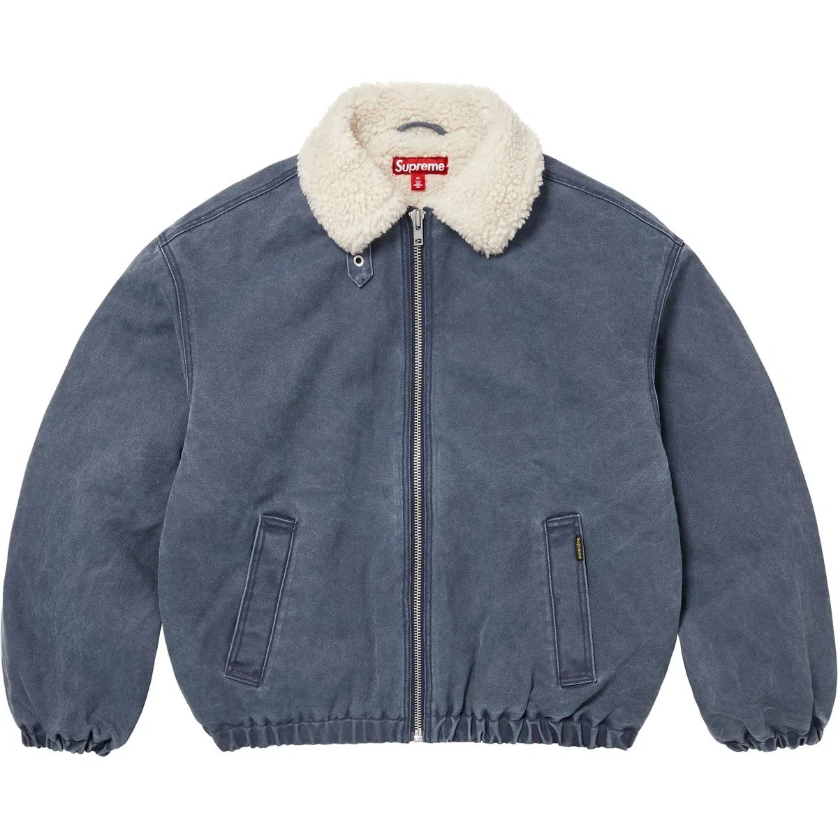 Supreme FW25 Faux Shearling Lined Bomber Jacket logo