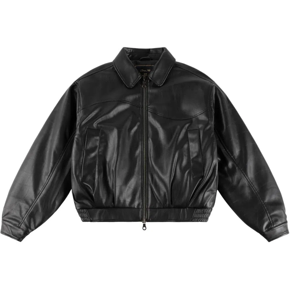 Dime MTL FW25 Embossed Leather Jacket