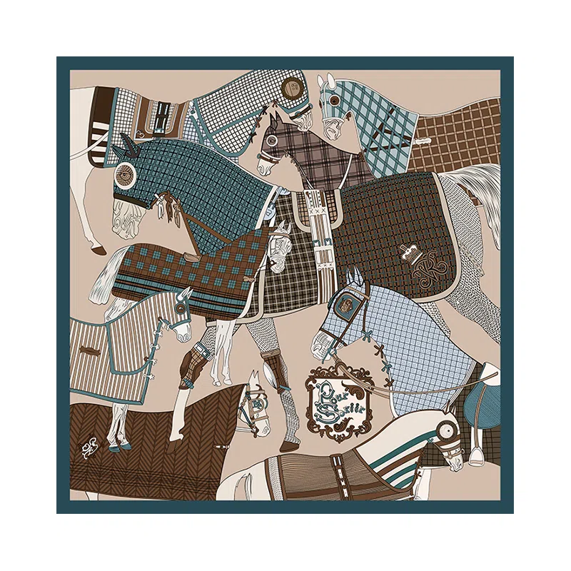 上海故事 印花方巾披肩礼盒 桑蚕丝 丝巾 女款