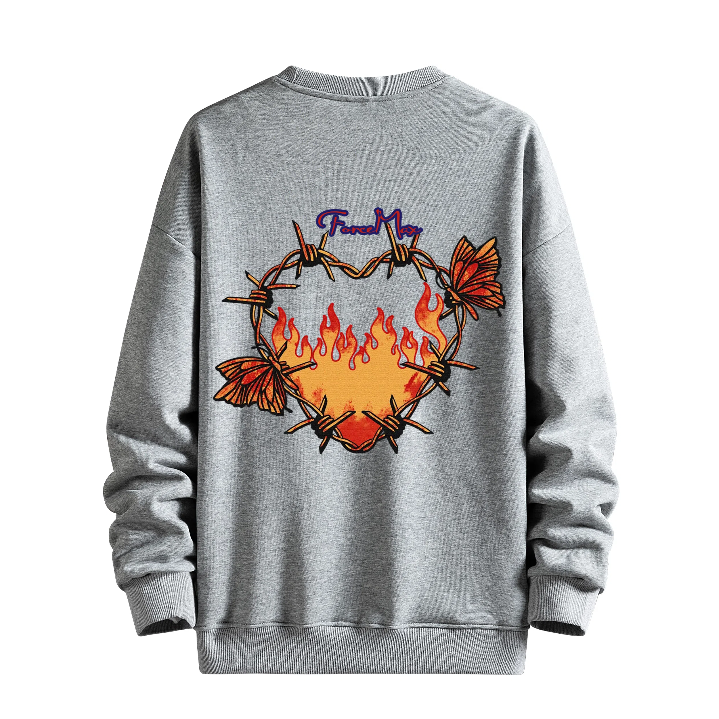 MUSCLETECH High Street Logo Flame Heart Sweatshirt