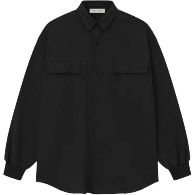 Fear of God Essentials Oxford Shirt Jet Black