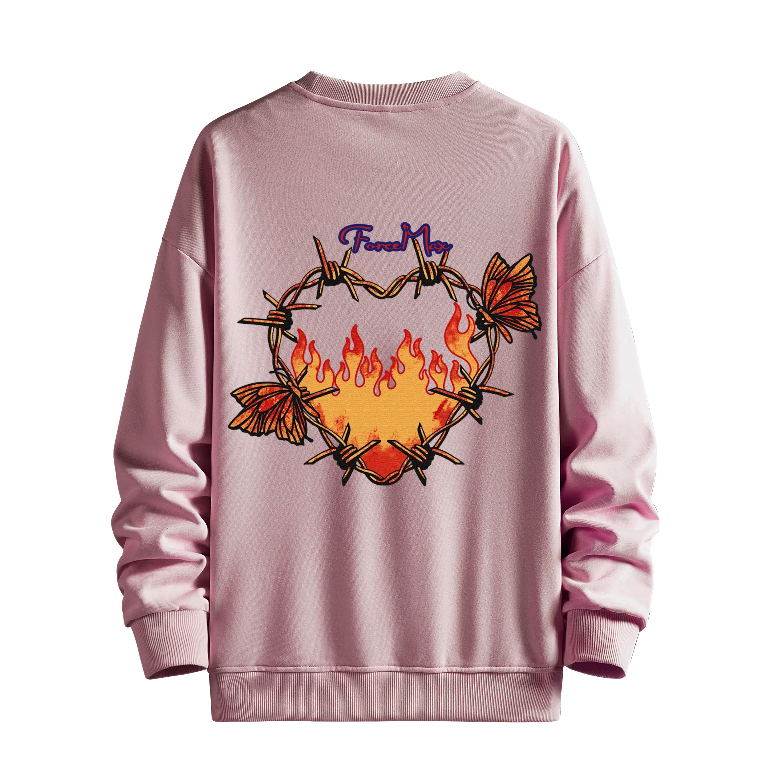 MUSCLETECH High Street Logo Flame Heart Sweatshirt