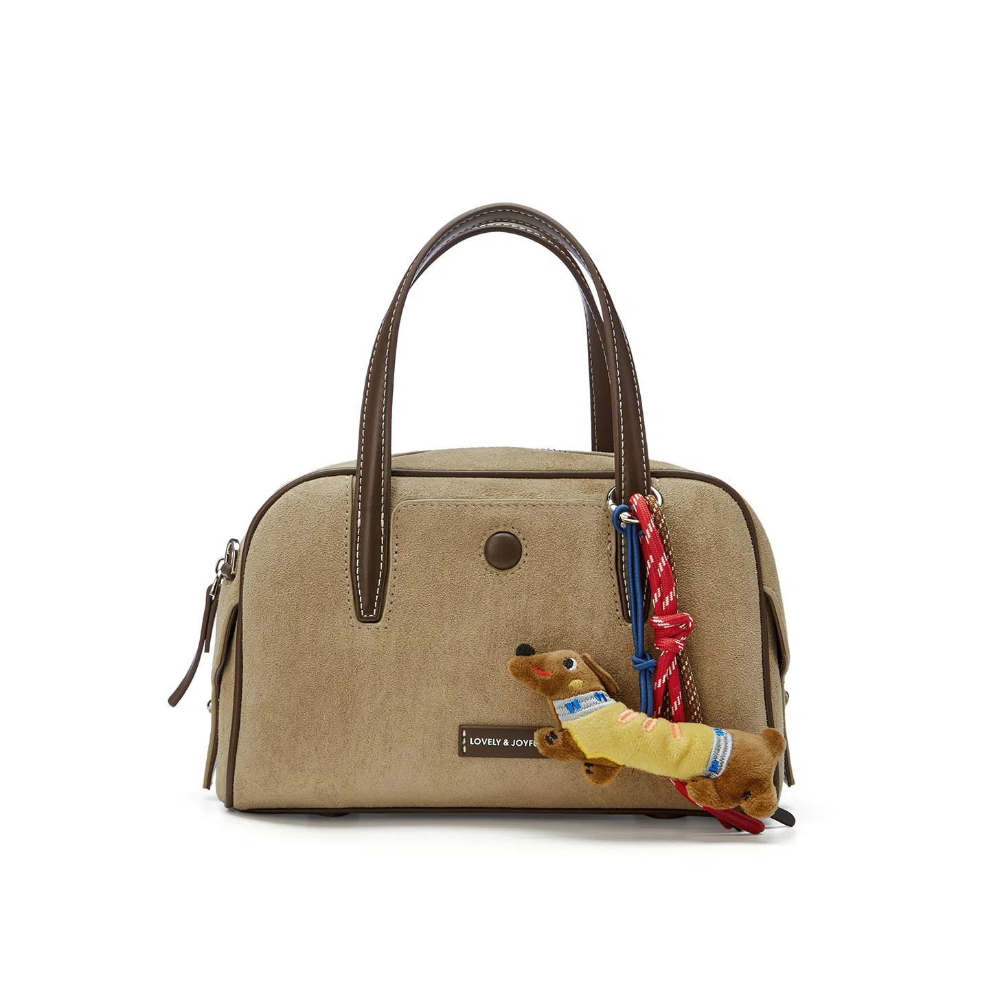 卓诗尼 休闲时尚百搭轻便通勤 织物/合成革 单肩斜挎保龄球包手提包 常规 女款 多色