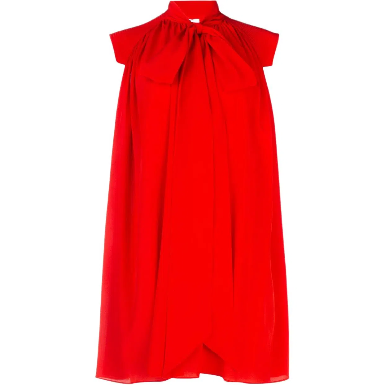 纪梵希 纯色系带迷你无袖连衣裙 女款