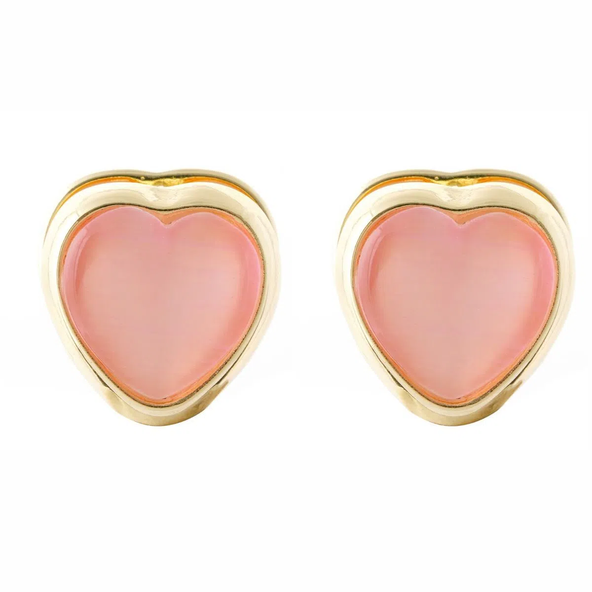 澜耀 粉色爱心 小众设计甜美轻奢大方气质优雅高级感耳饰 合金 耳环 女款