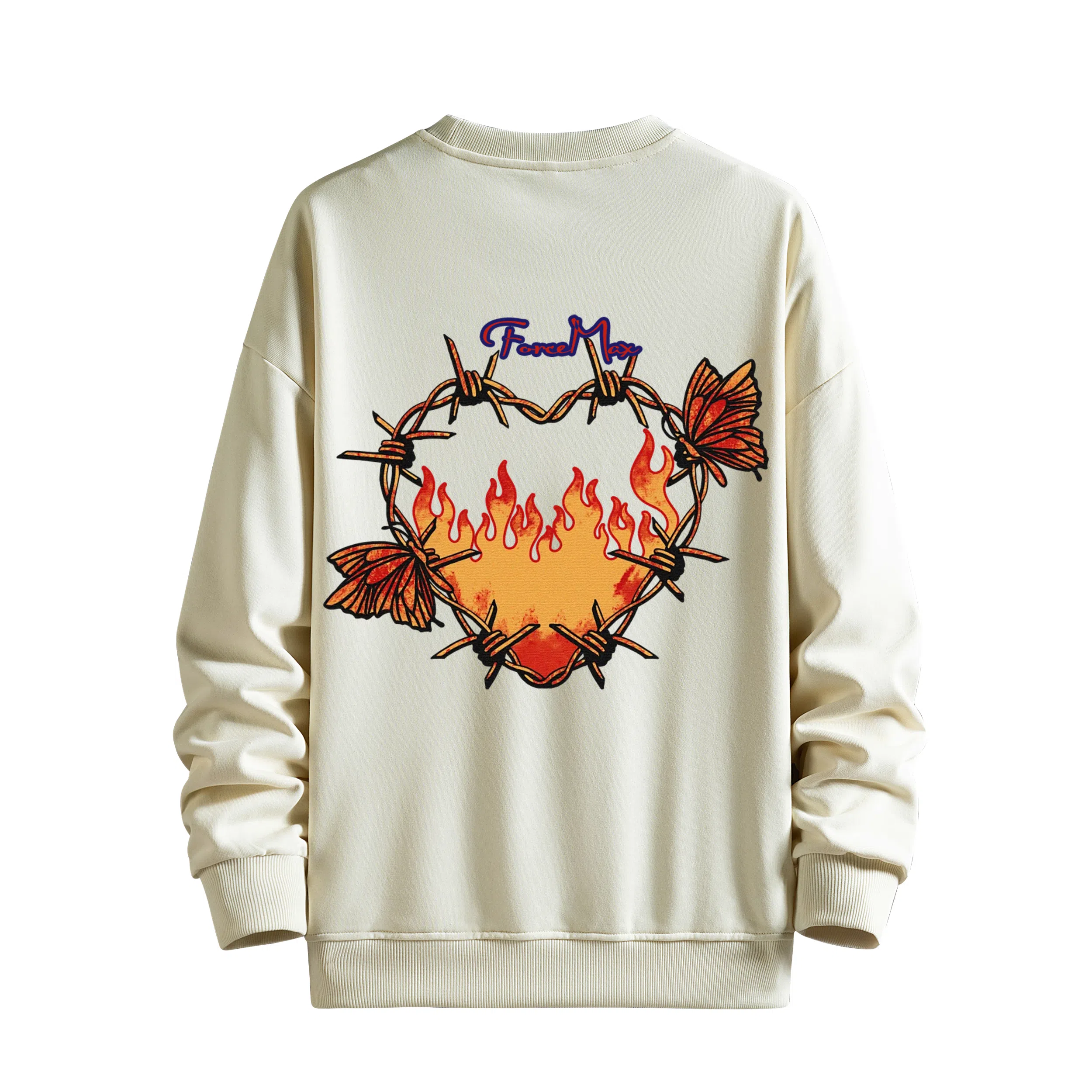 MUSCLETECH High Street Logo Flame Heart Sweatshirt