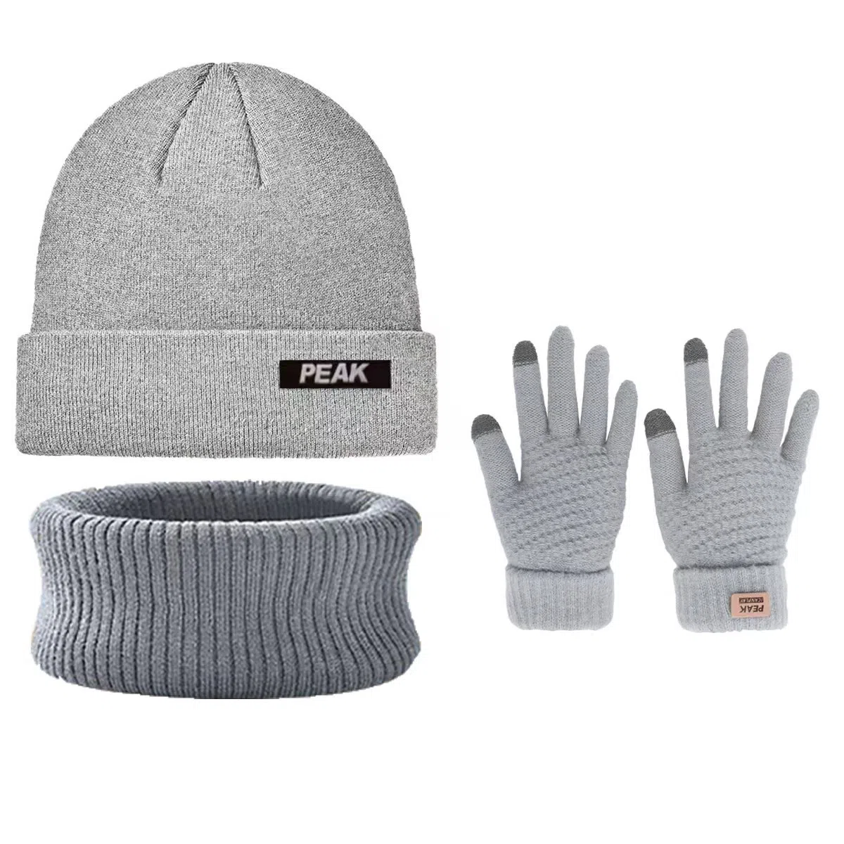 匹克 秋冬保暖时尚针织 韩系简约经典百搭  涤纶 绒线帽 男女同款情侣款