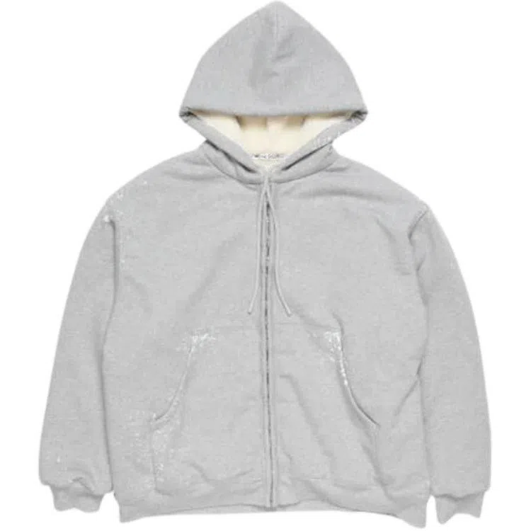 Acne Studios FW25 Fleece Hoodie Gray