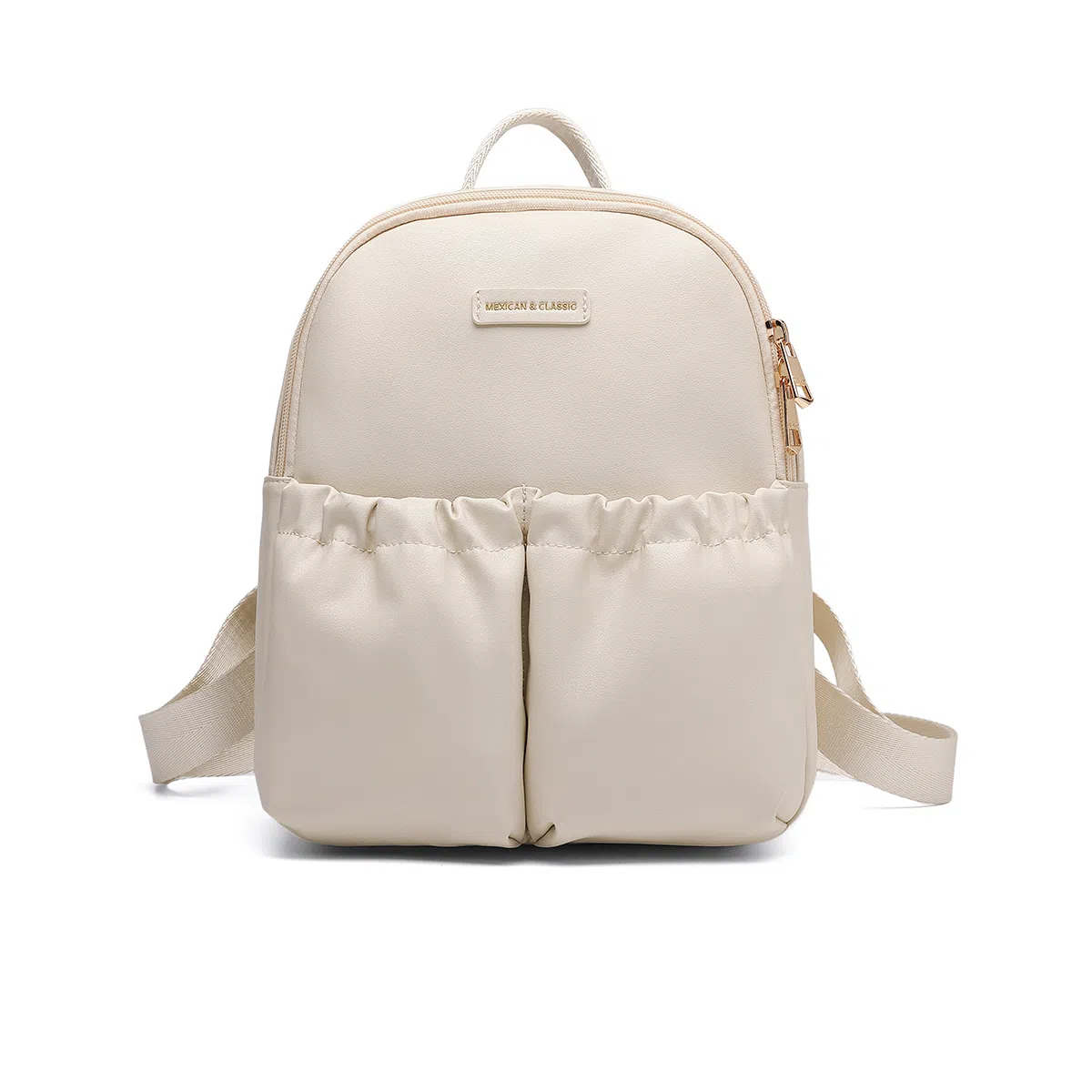 稻草人 美式潮流时尚百搭运动休闲高颜值通勤旅行大容量 合成革 双肩包 常规 女款 多色