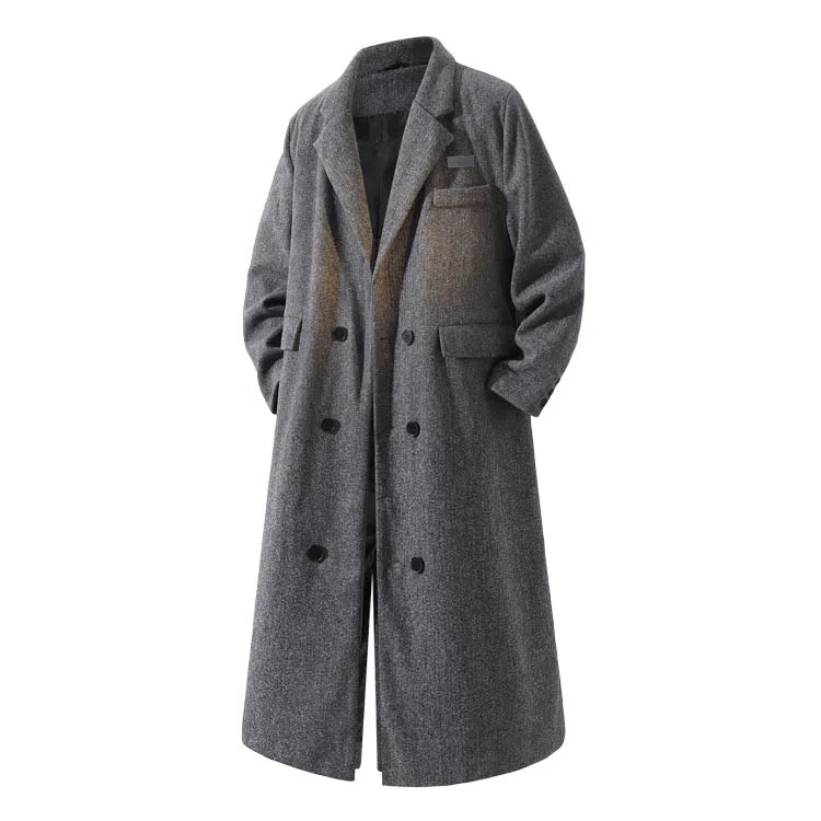 LIVINGTOWN Classic Double-Breasted Coat