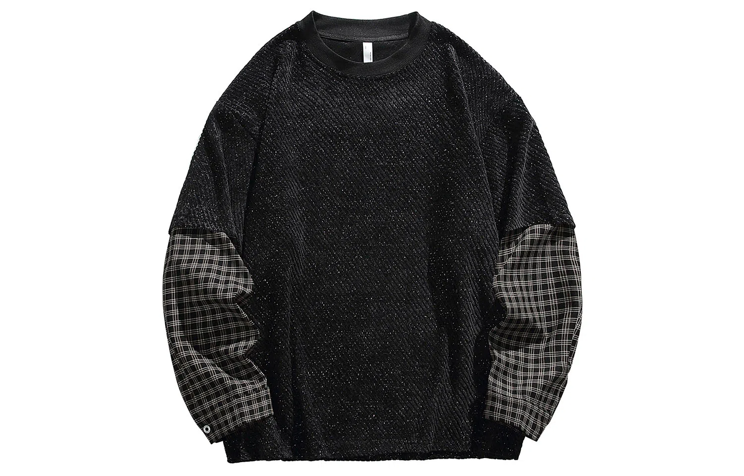 FORHUG Colorblock Striped Long Sleeve Tee