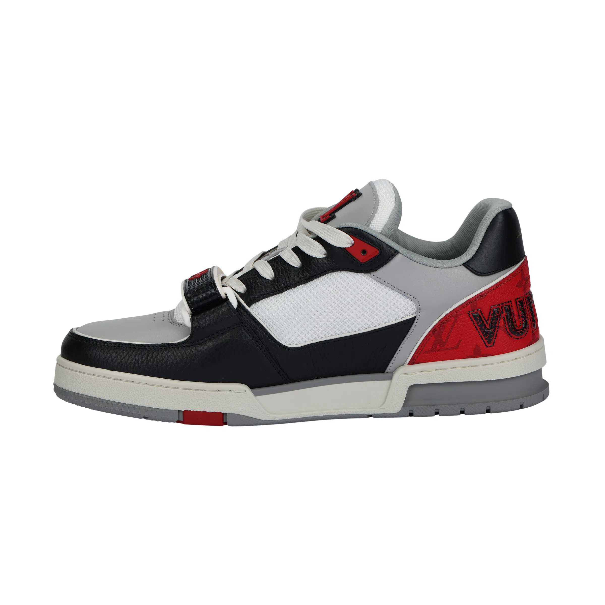 Louis Vuitton Trainer Low Top Black Red White