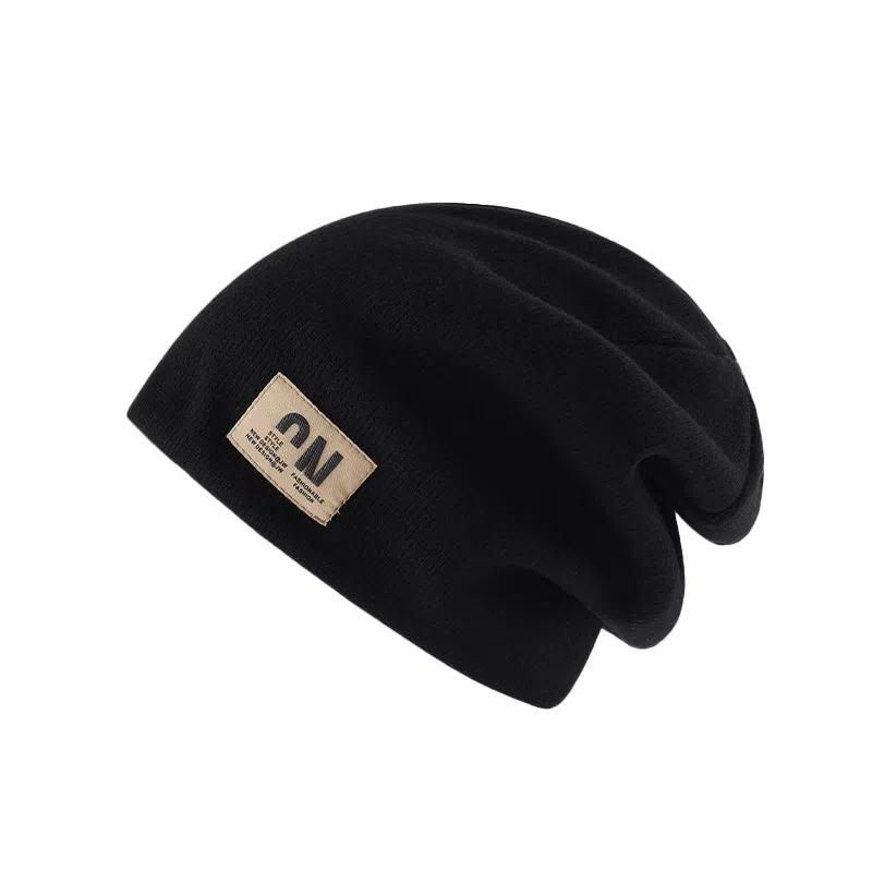 祎步康 秋冬季日系显脸小堆堆帽时尚百搭护耳保暖针织帽个性潮流包头帽 涤纶 帽子 男女同款情侣款