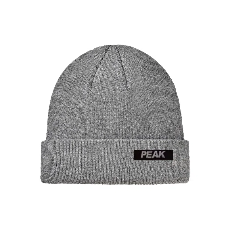 匹克 秋冬保暖时尚针织 韩系简约经典百搭  涤纶 绒线帽 男女同款情侣款