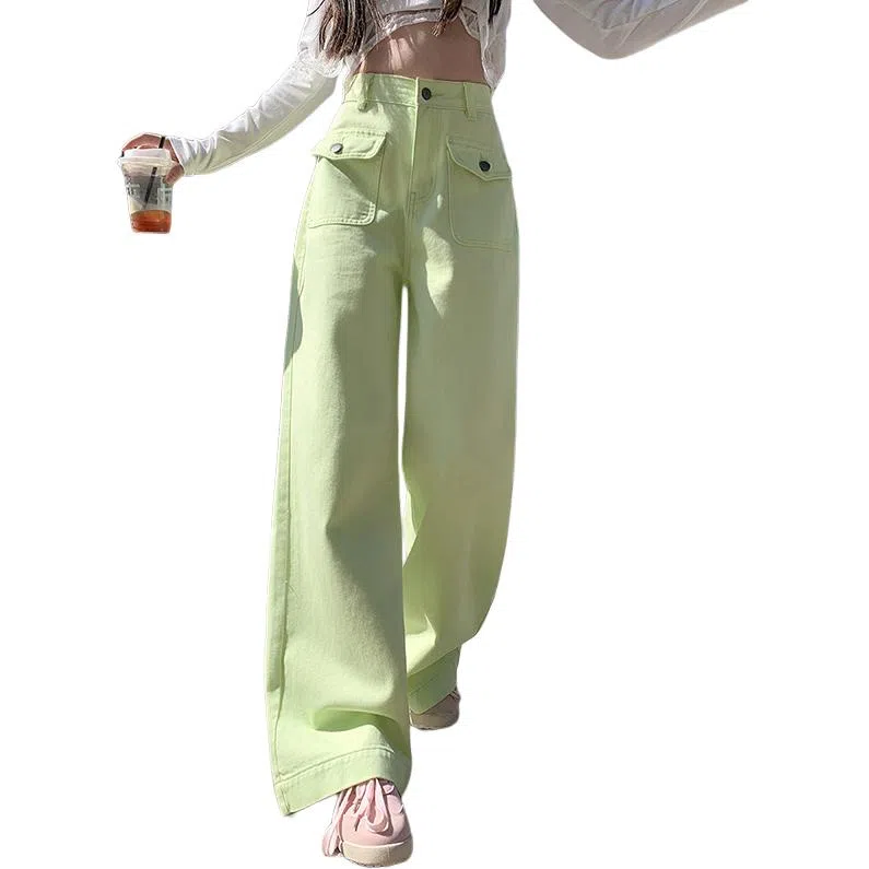 欧迪芬 宽松慵懒美式设计牛仔裤 女款