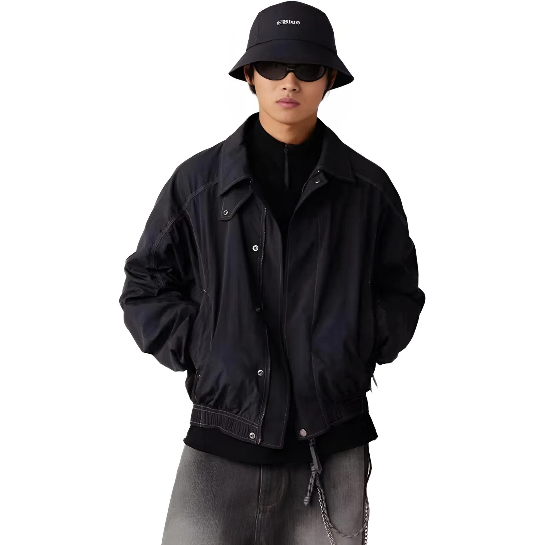 Lanqi Autumn Curved Sleeve Workwear Jacket