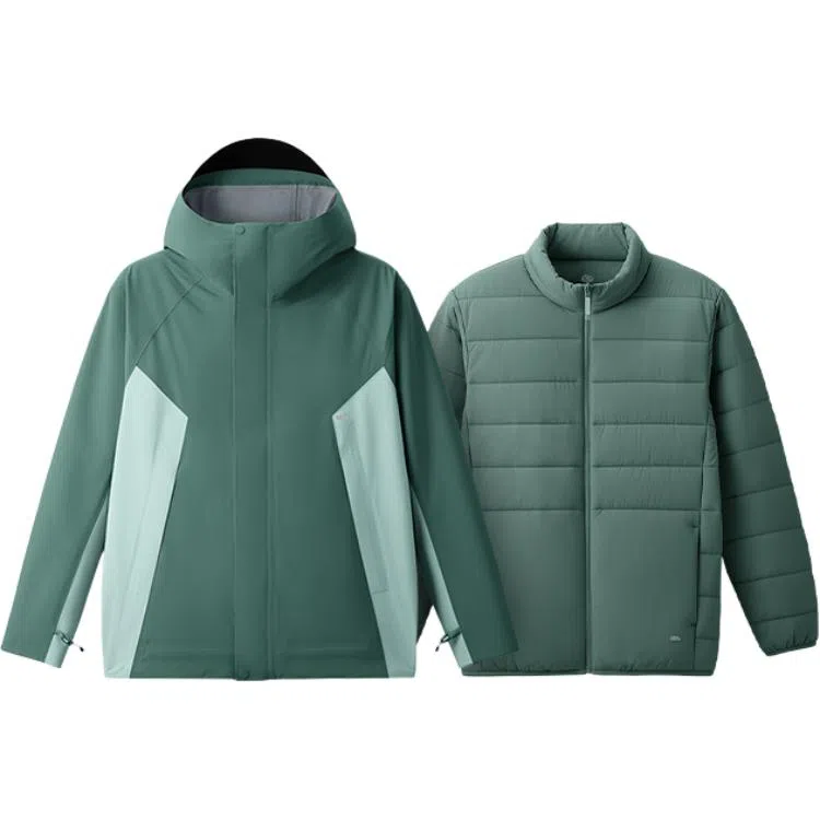 蕉下  纯色经典连帽  保暖耐磨透气速干防水防风冲锋衣 男款