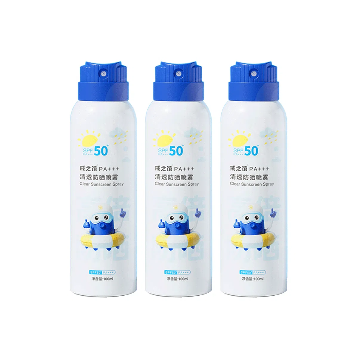 100ml*1 100ml*2 100ml*3 SPF50+