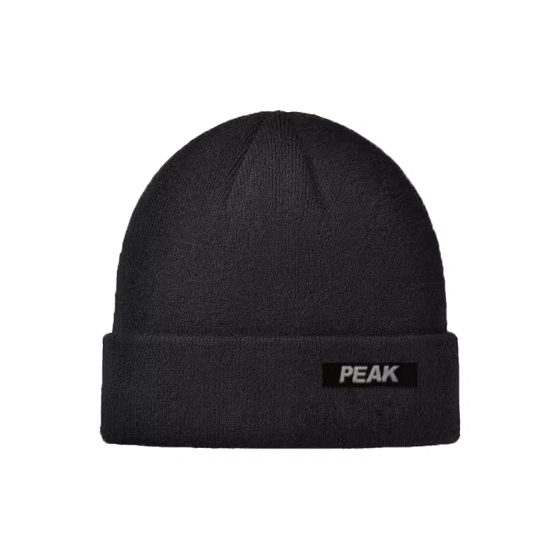 匹克 秋冬保暖时尚针织 韩系简约经典百搭  涤纶 绒线帽 男女同款情侣款