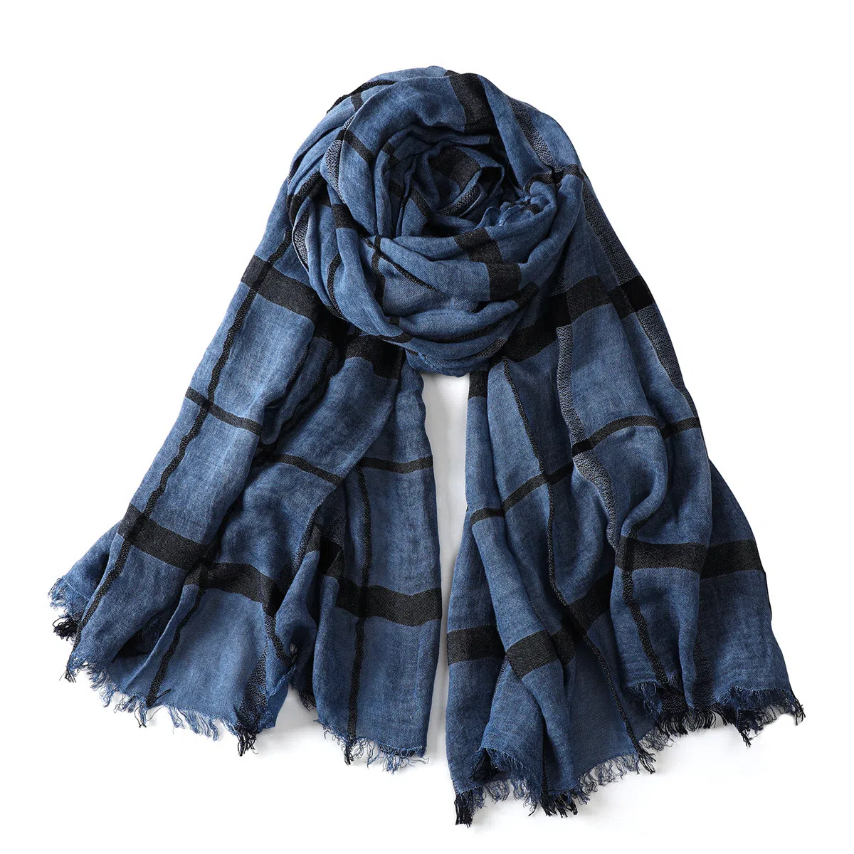 ROUTE 66 Plaid Scarf
