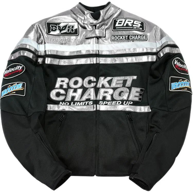 杜汉 网眼透气复古巡航夹克摩托车服骑士服 男女同款