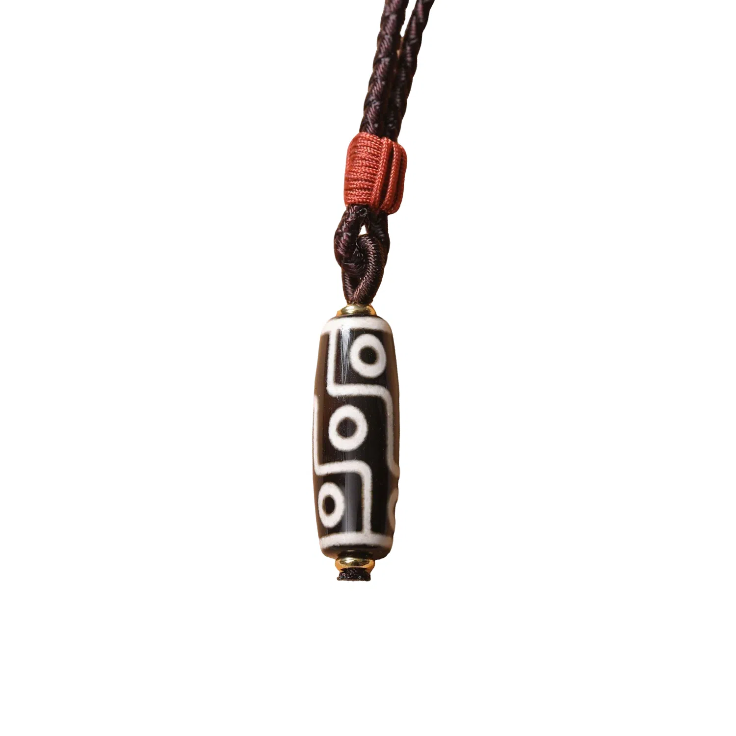 琢玉居 九眼天珠项链藏式民族风挂件百搭#好运 琉璃 吊坠 男女同款情侣款