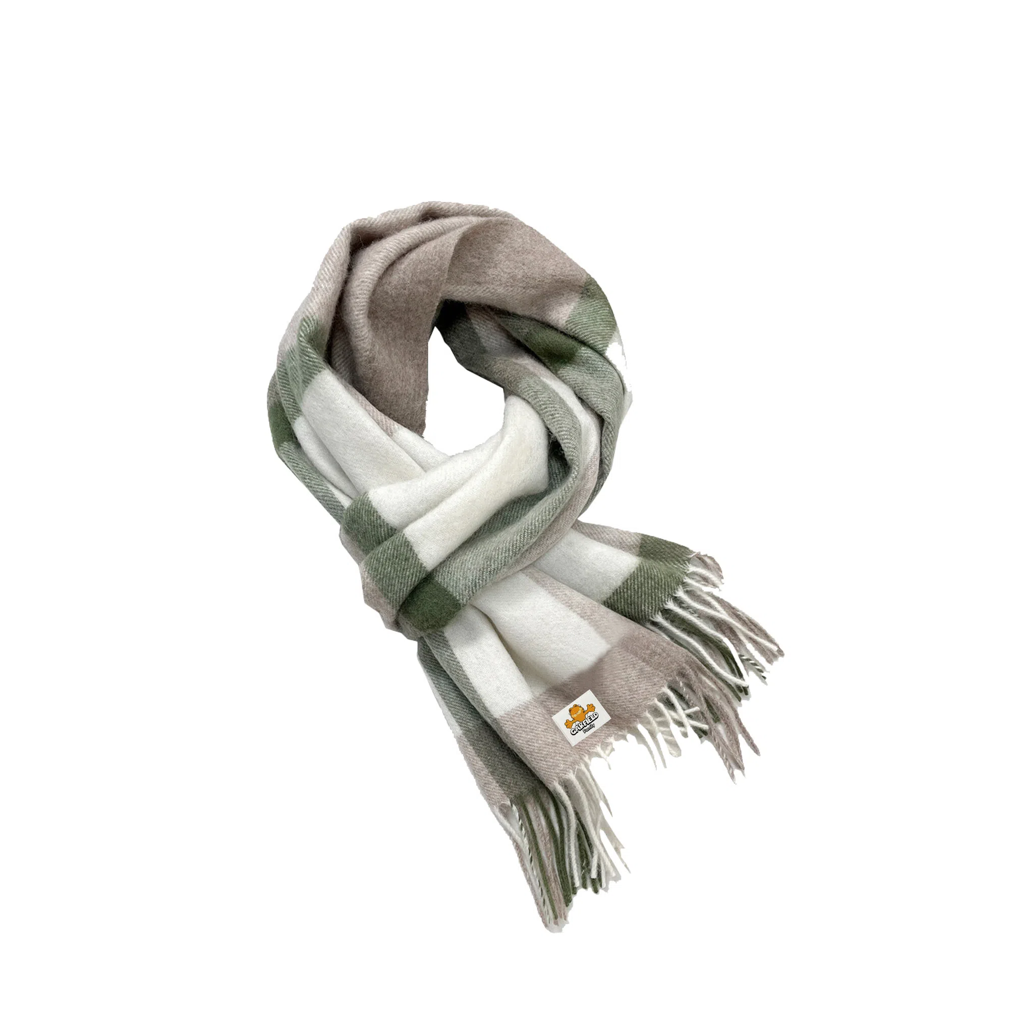 加菲猫家族 冬季防寒绵羊毛高级氛围感简约时尚百搭保暖 绒线围巾 男女同款情侣款