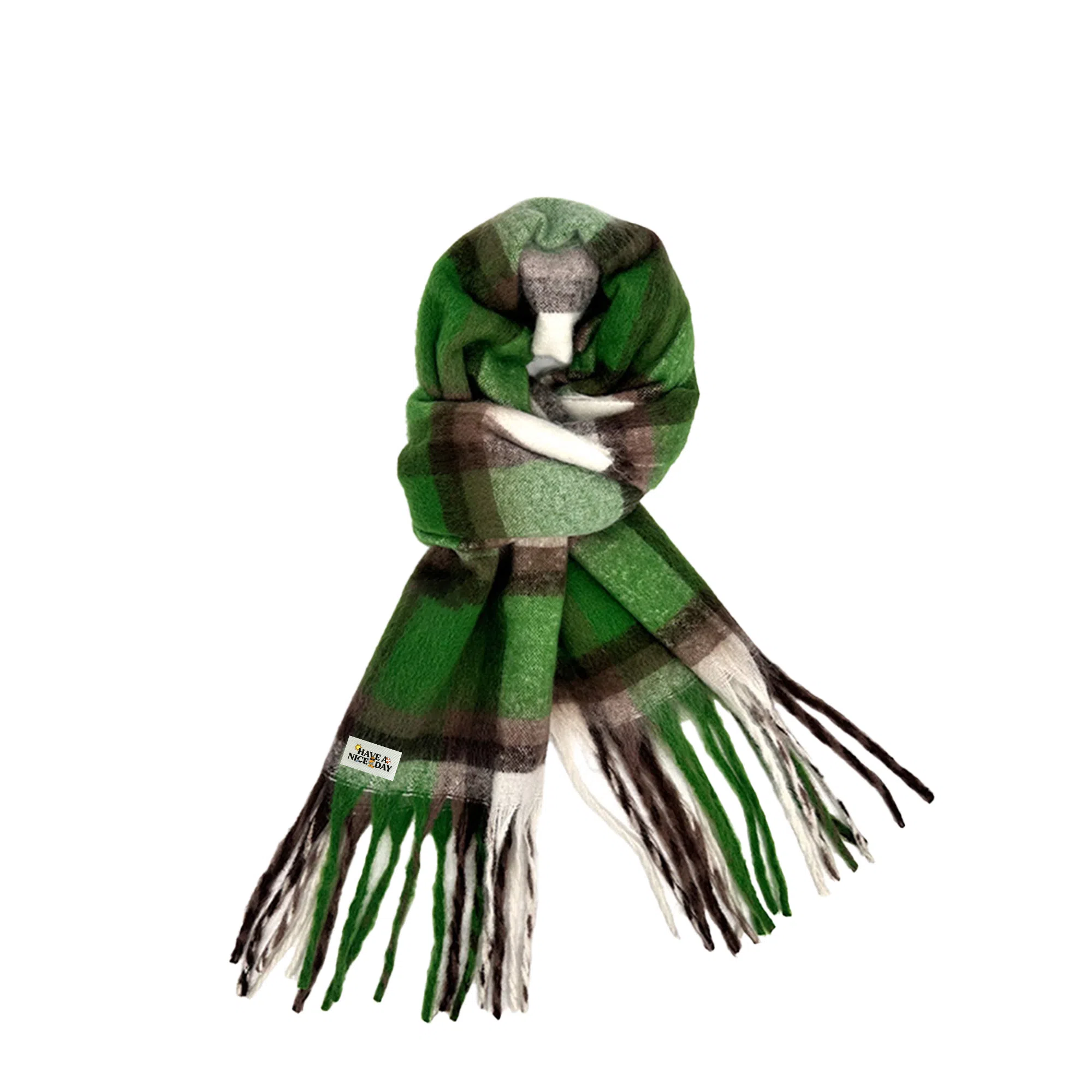 加菲猫家族 秋冬季高级氛围感多巴胺色系百搭蓬松柔软亲肤保暖 绒线围巾 男女同款情侣款