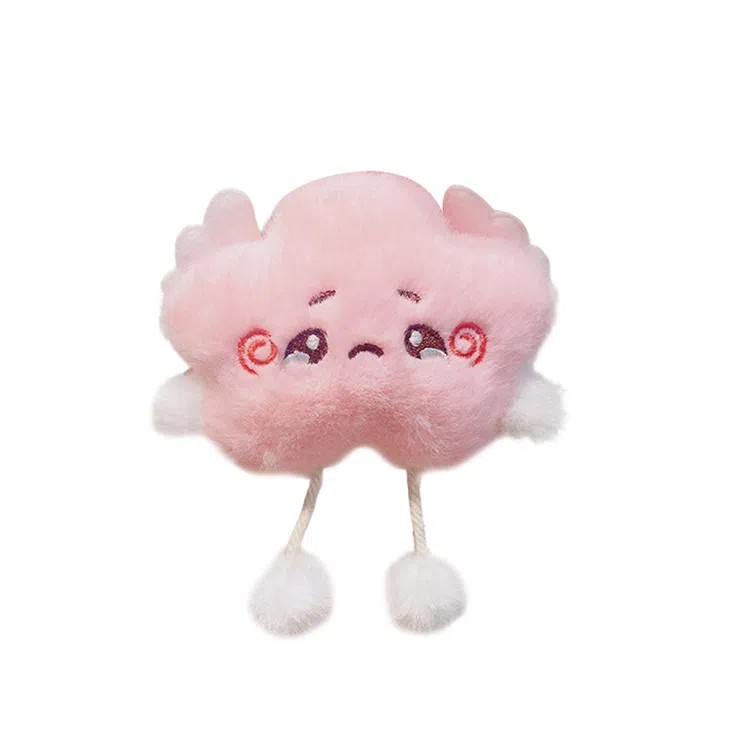 心水好物 可爱毛绒星星钥匙扣书包公仔包包玩偶挂饰 聚酯纤维 挂件 男女同款情侣款