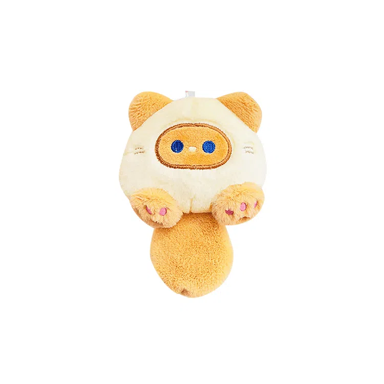 心水好物 可爱小猫咪书包钥匙扣情侣闺蜜毛绒公仔挂饰 聚酯纤维 挂件 男女同款情侣款